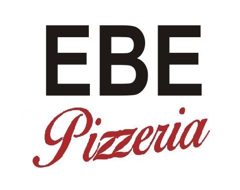 grafika przedstawia logotyp firmy EBE Pizzeria